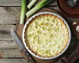 Tarta z porem na kruchym spodzie - sprawdzony przepis